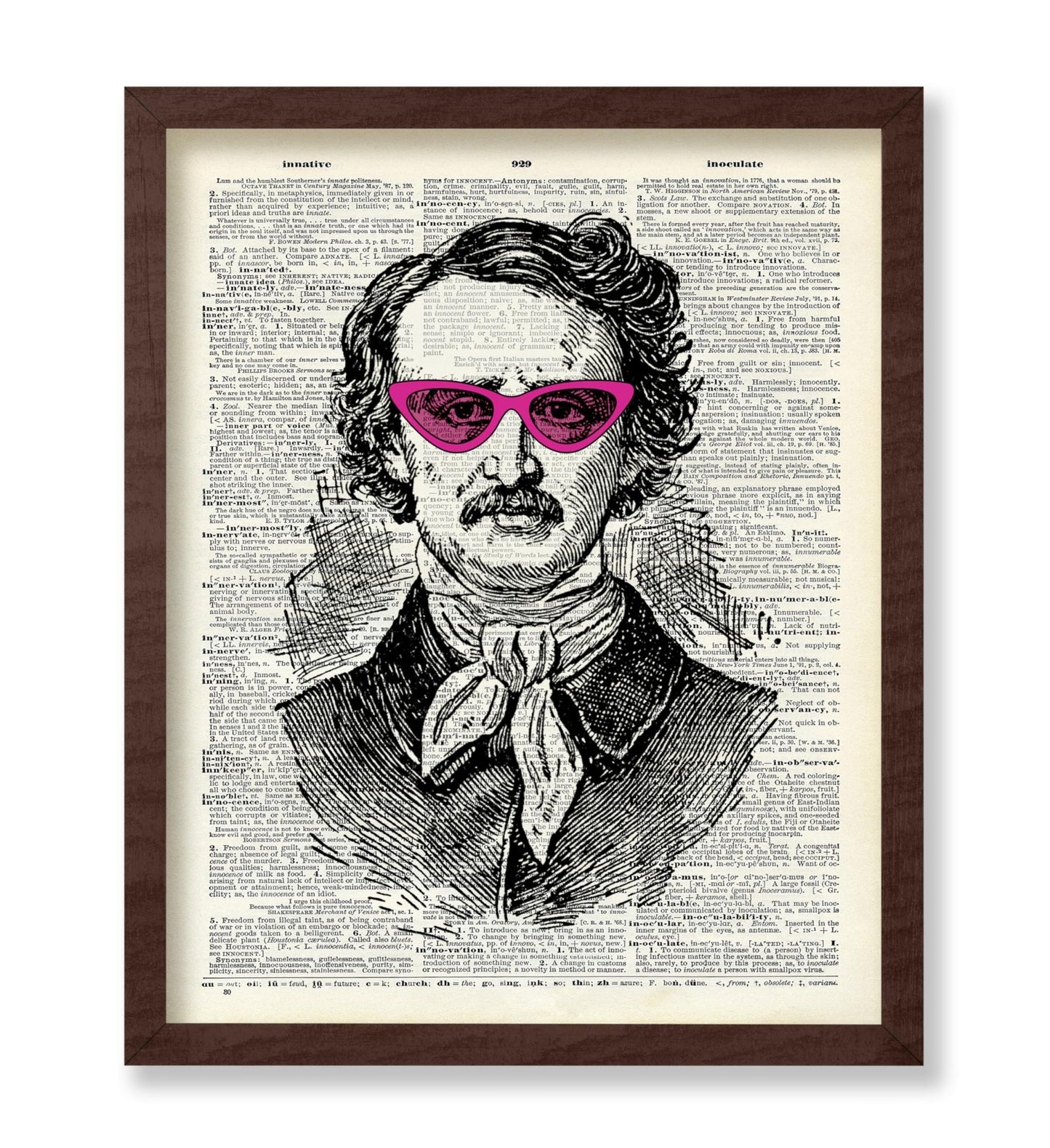 Edgar Allan Poe In Pink Sunglasses