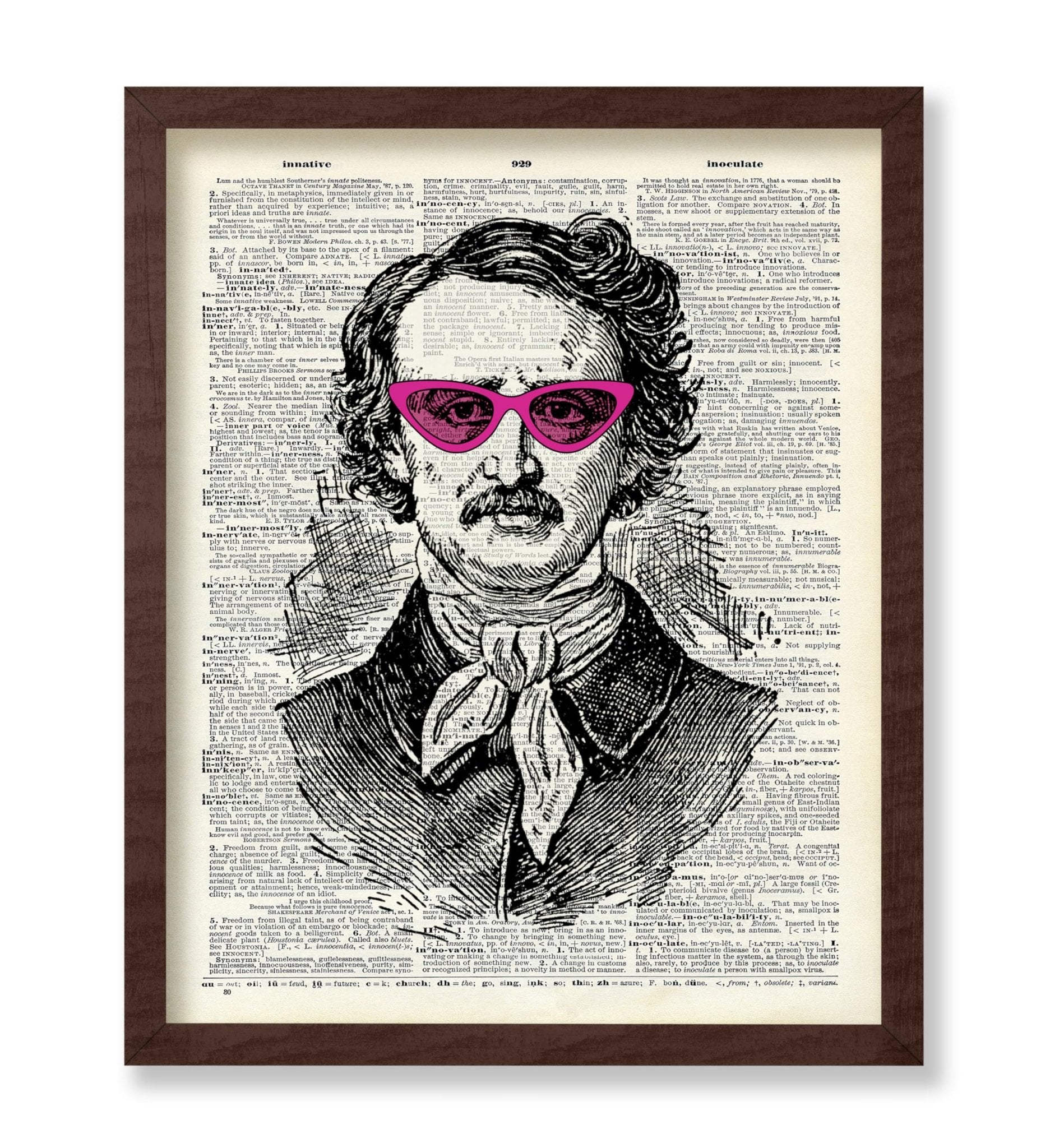Edgar Allan Poe In Pink Sunglasses