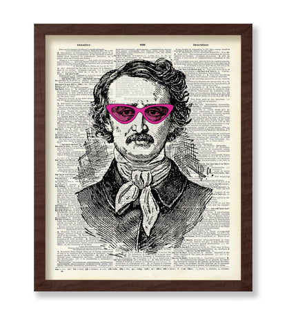Edgar Allan Poe In Pink Sunglasses