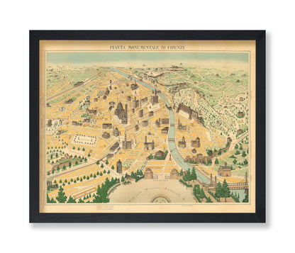 Pictorial Map of Florence