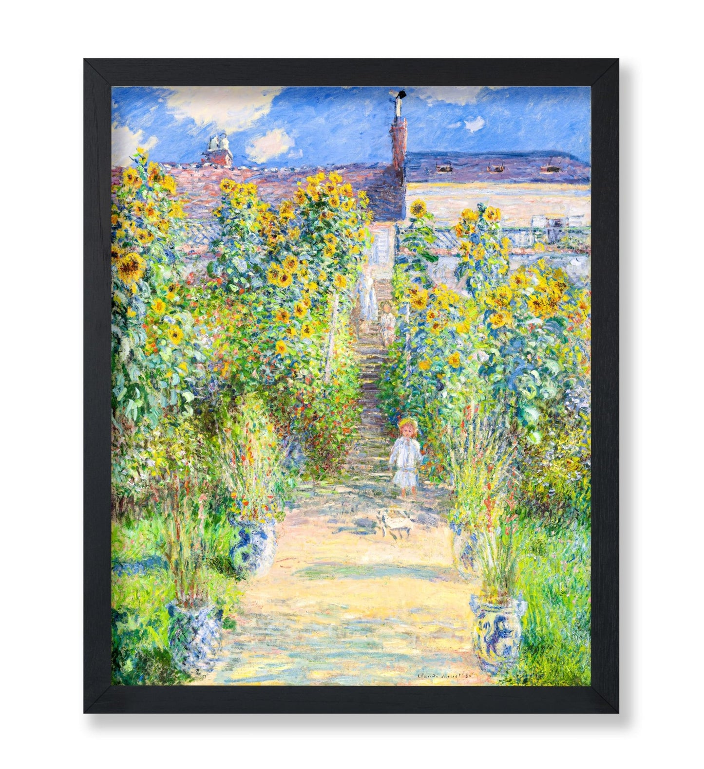 Claude Monet - Artist's Garden at Vetheuil No2