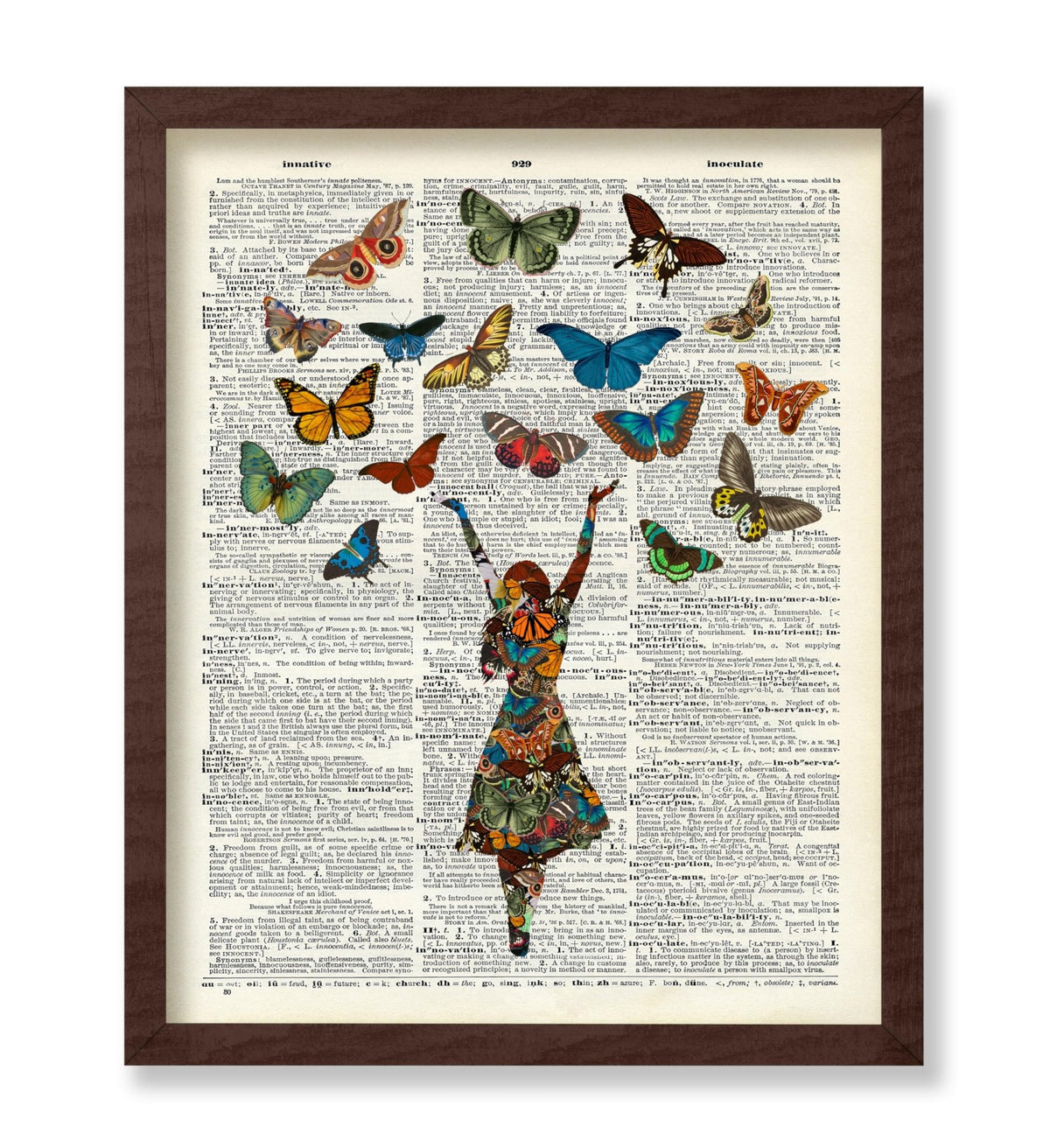 Lady and Butterflies