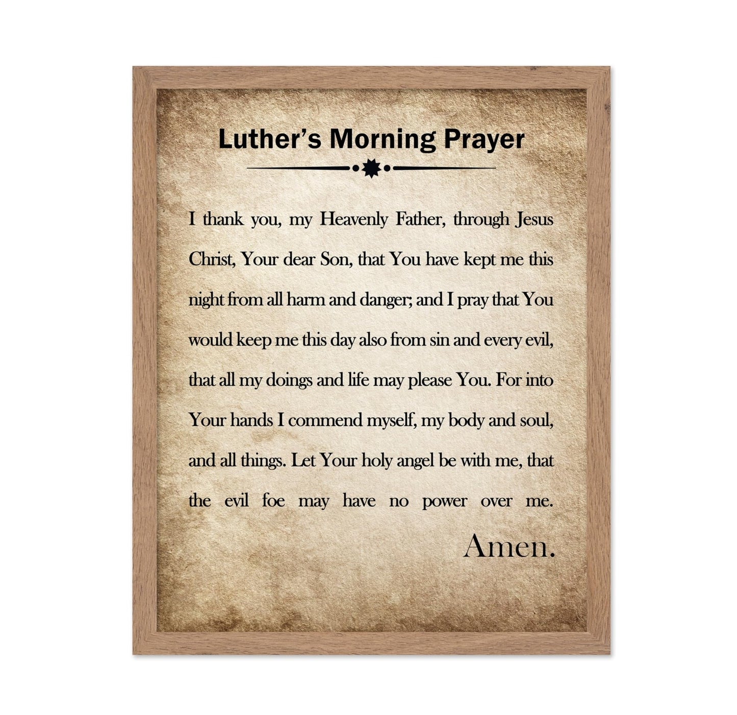 Luther's Morning Prayer