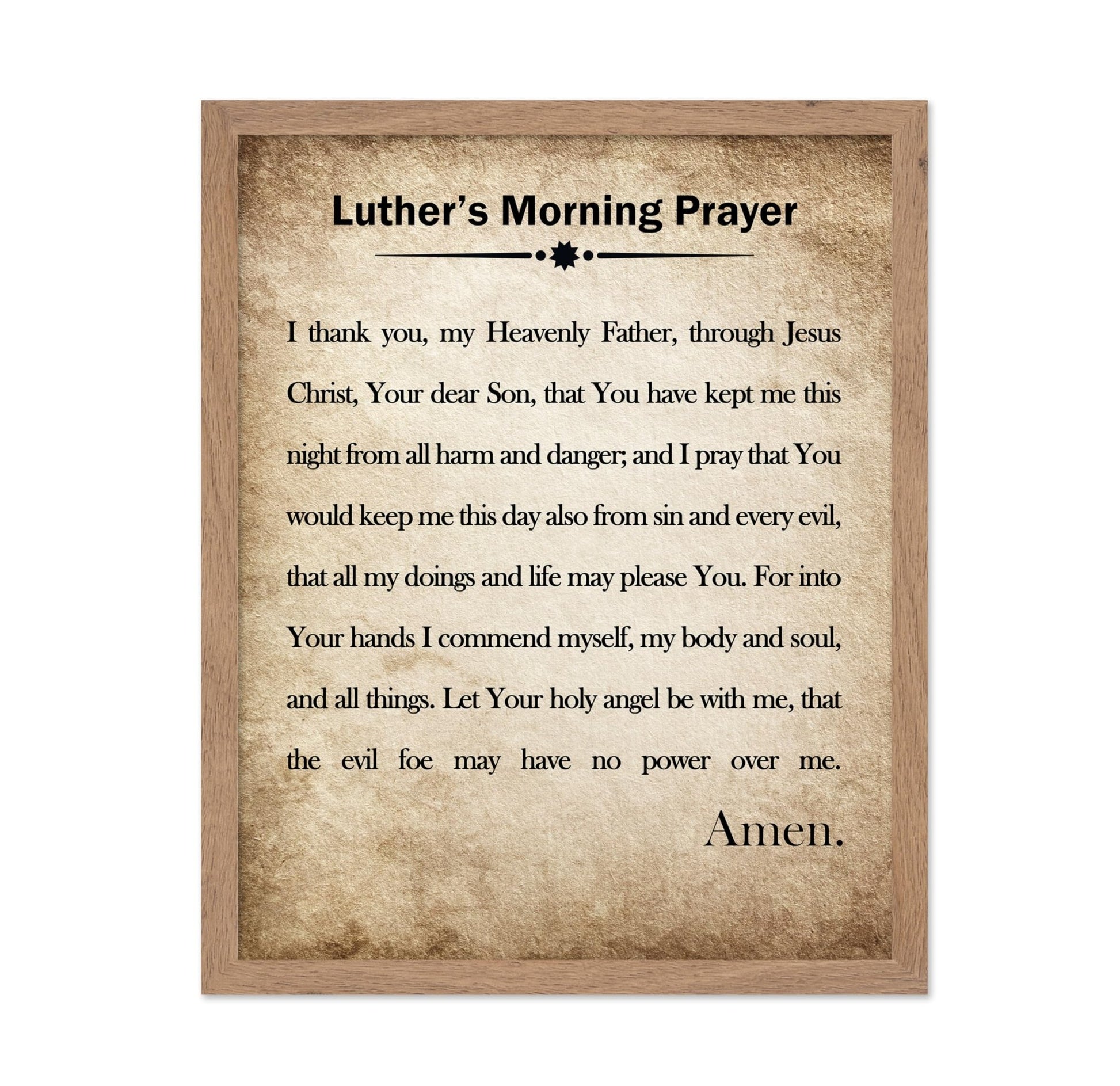 Luther's Morning Prayer