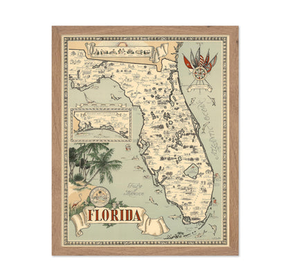 Florida Pictorial Fish Map