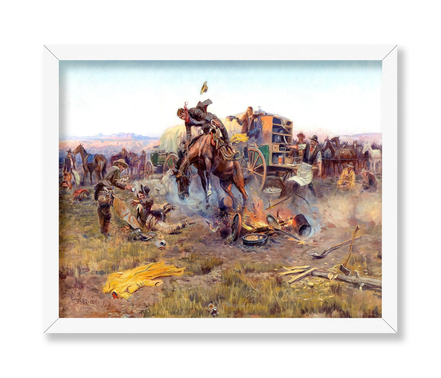 Charles Marion Russell - The Camp Cook's Troubles