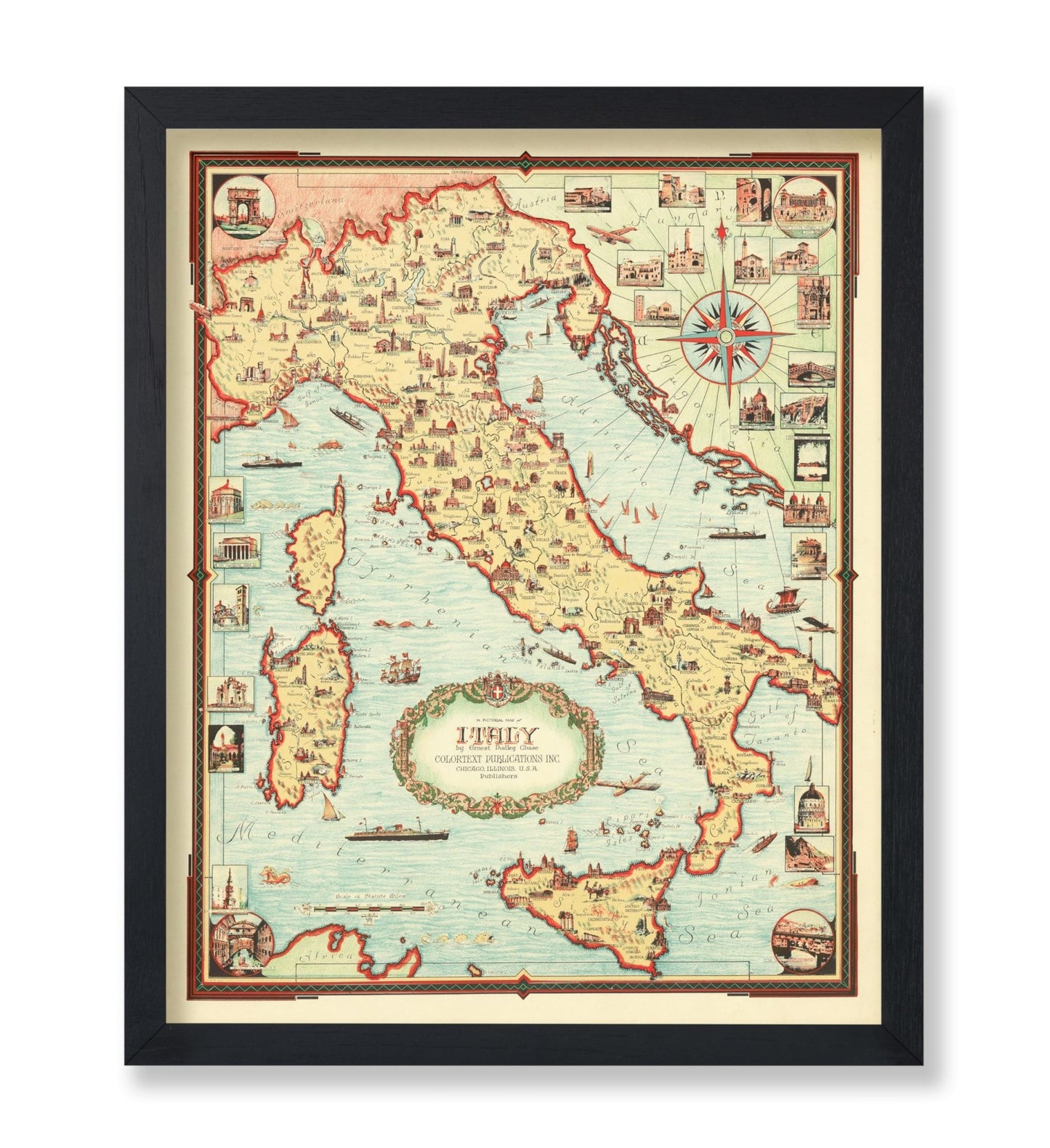 Italy Pictorial Map