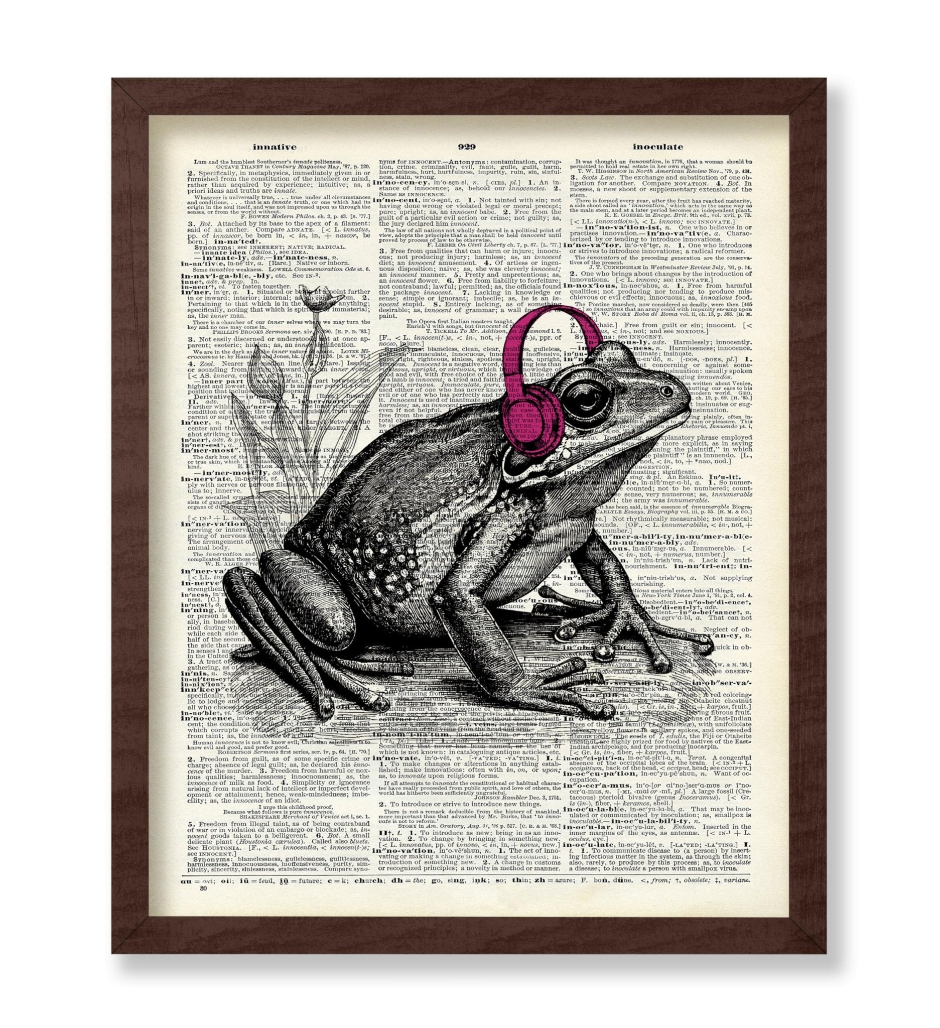 Frog With Headphones