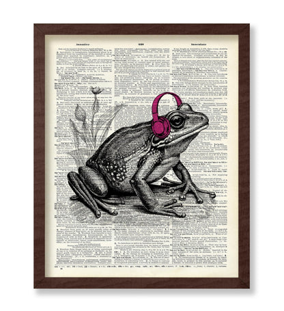Frog With Headphones