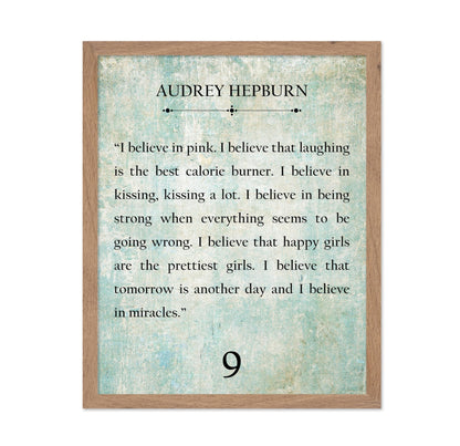 Audrey Hepburn I Believe in Pink No1