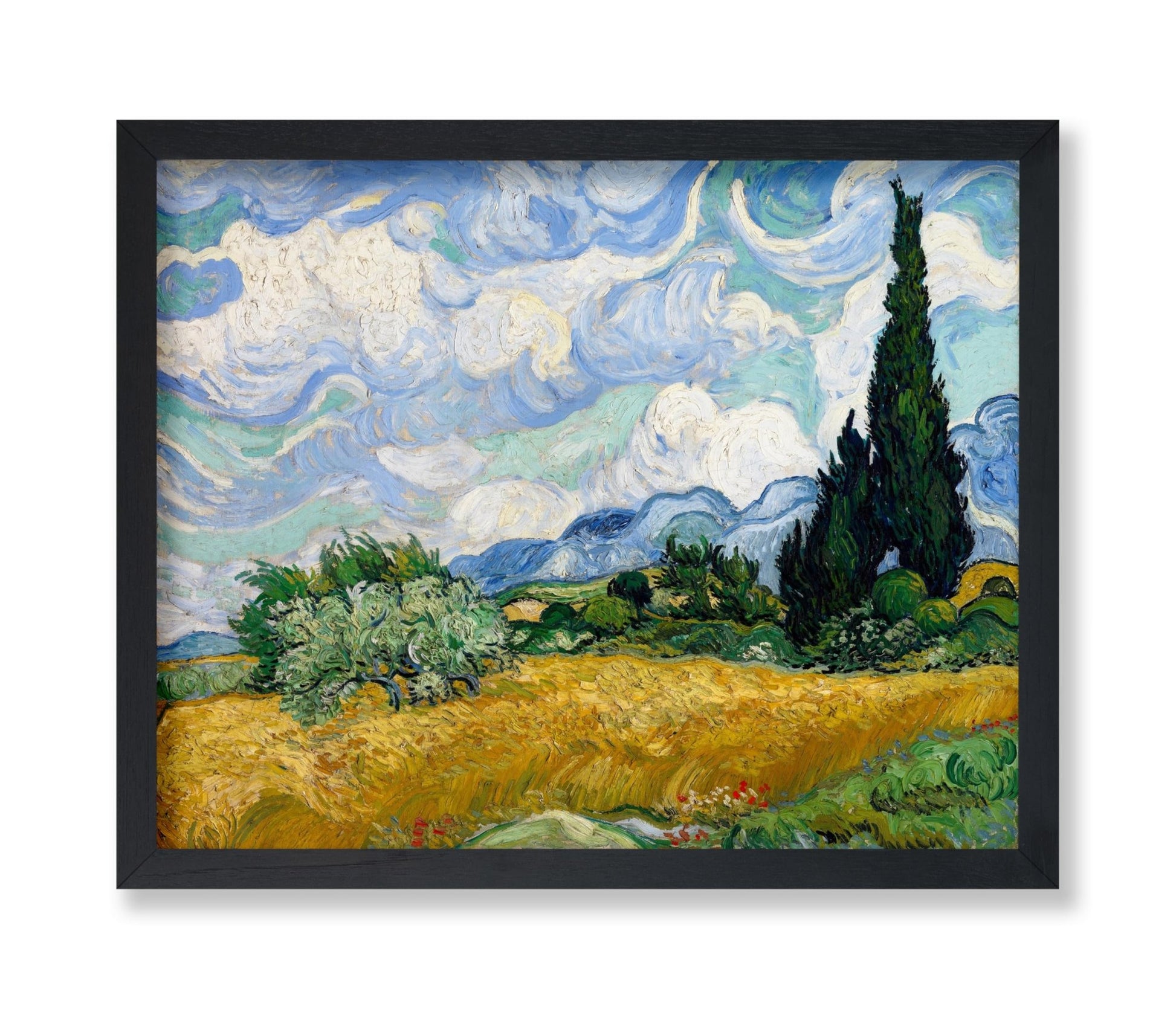 Van Gogh - Wheat Field with Cypresses No4