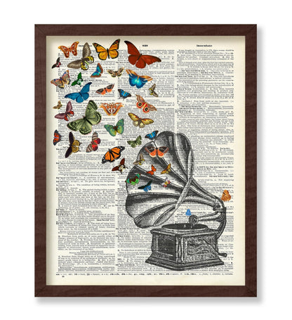 Phonograph and Butterflies