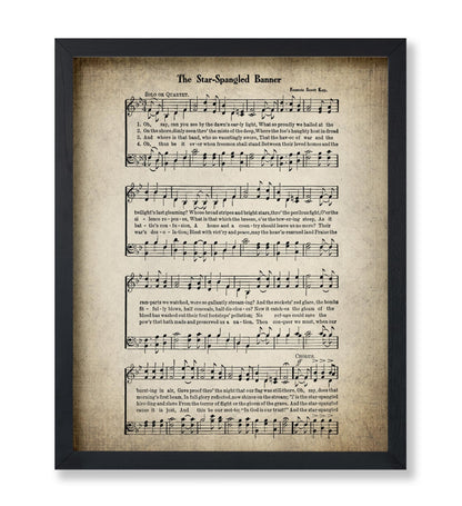 The Star Spangled Banner Hymnal Sheet