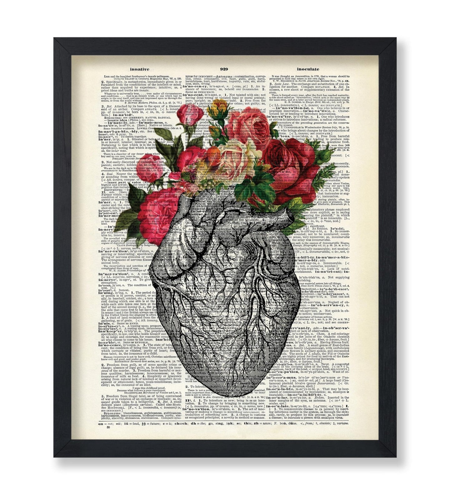 Floral Anatomical Heart No2