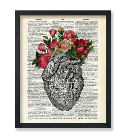 Floral Anatomical Heart No2
