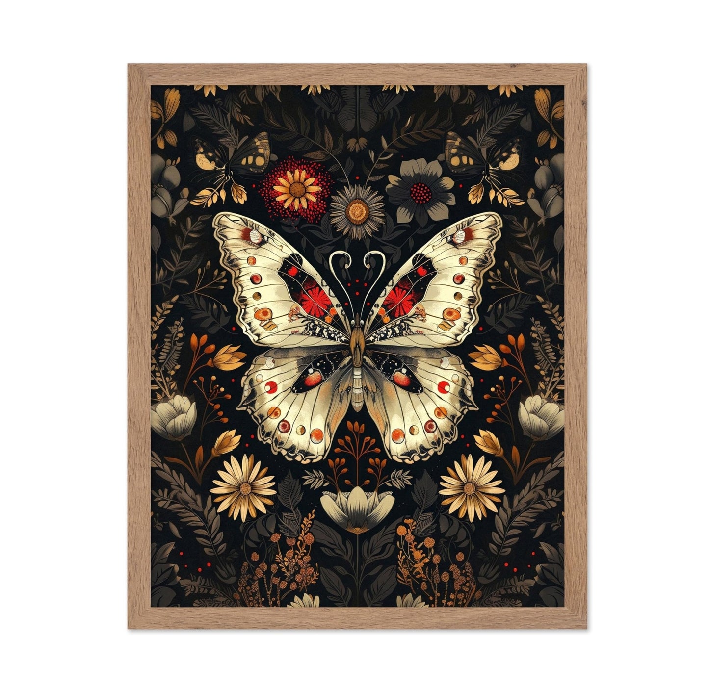 Butterfly & Flowers No2