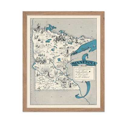 Minnesota Pictorial Map