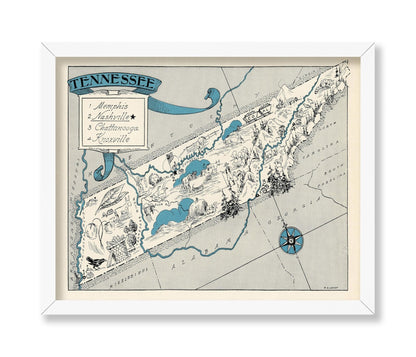 Tennessee Pictorial Map