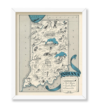 Indiana Pictorial Map