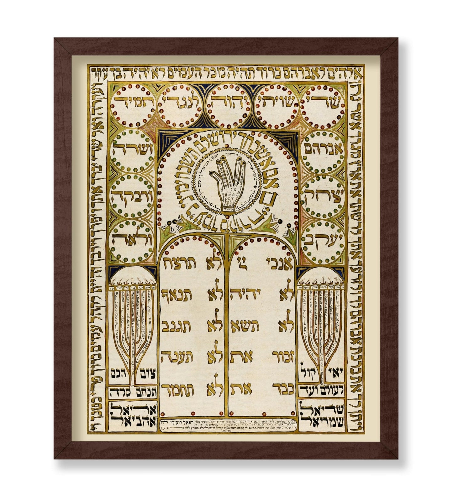 Antique Shiviti Plaque