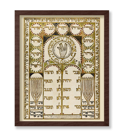 Antique Shiviti Plaque