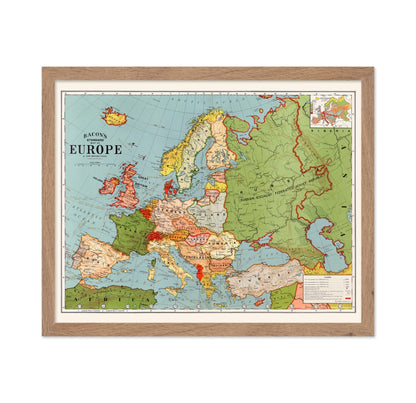 Bacon's Standard Map of Europe