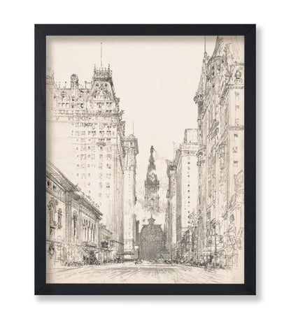 Looking Up Broad Street