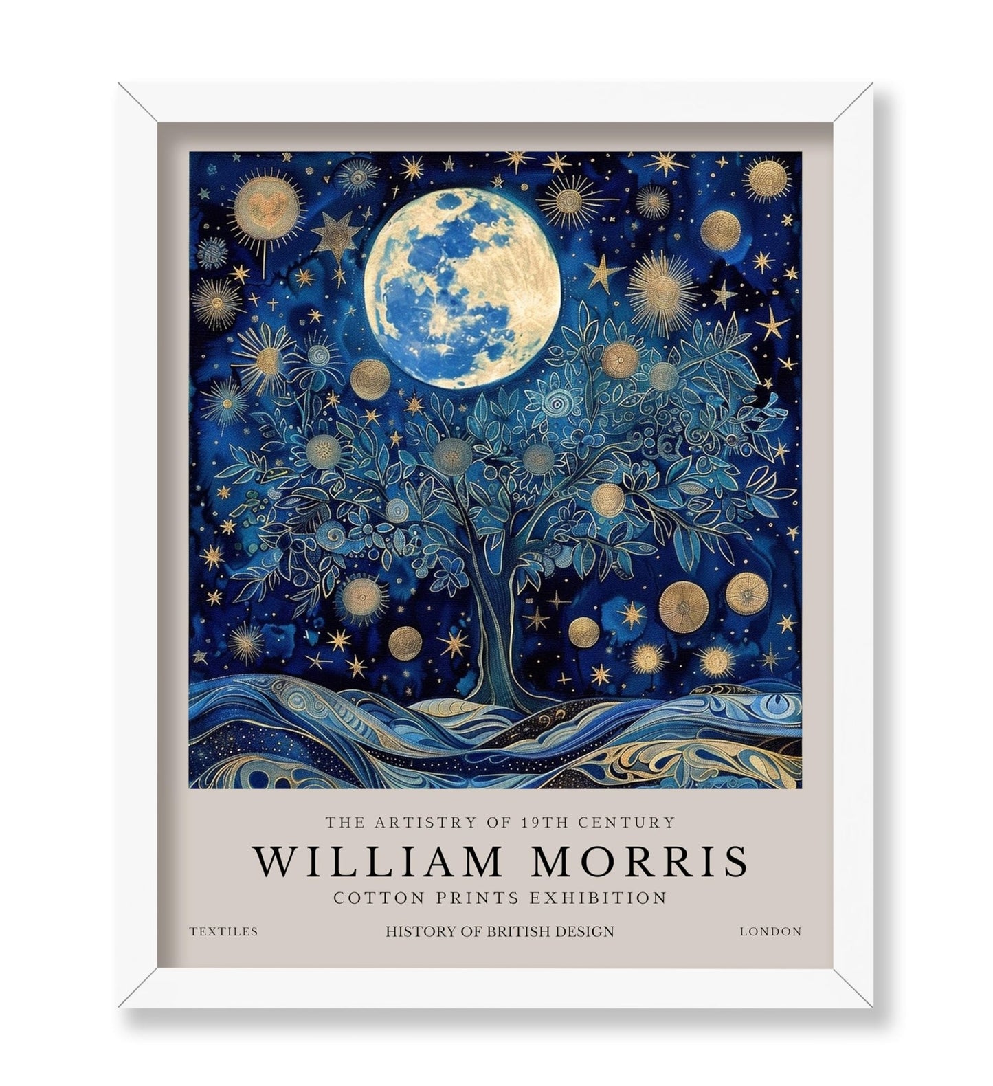 William Morris - Moon & Stars No5