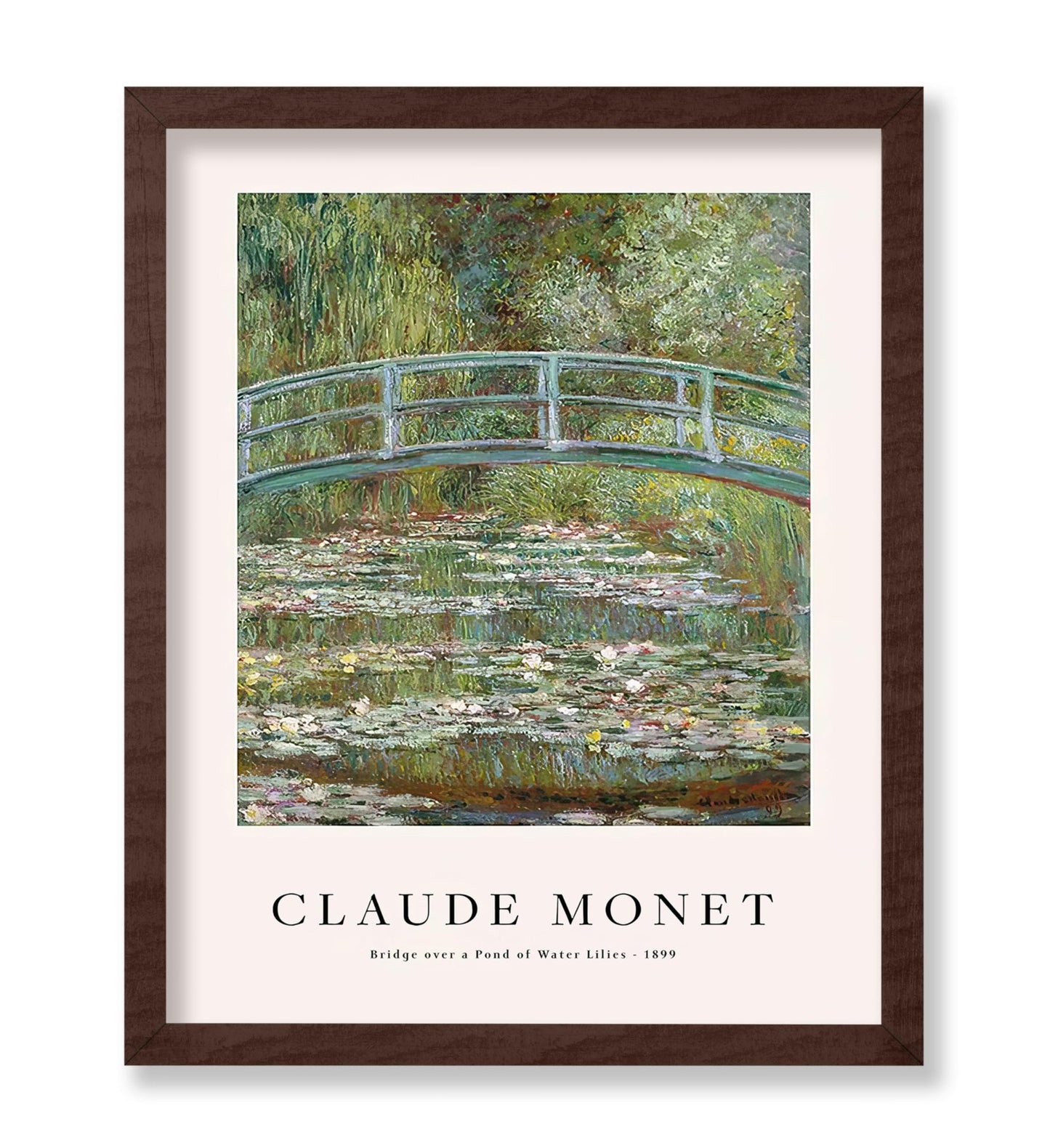 Claude Monet - Bridge Over A Pond of Water Lilies