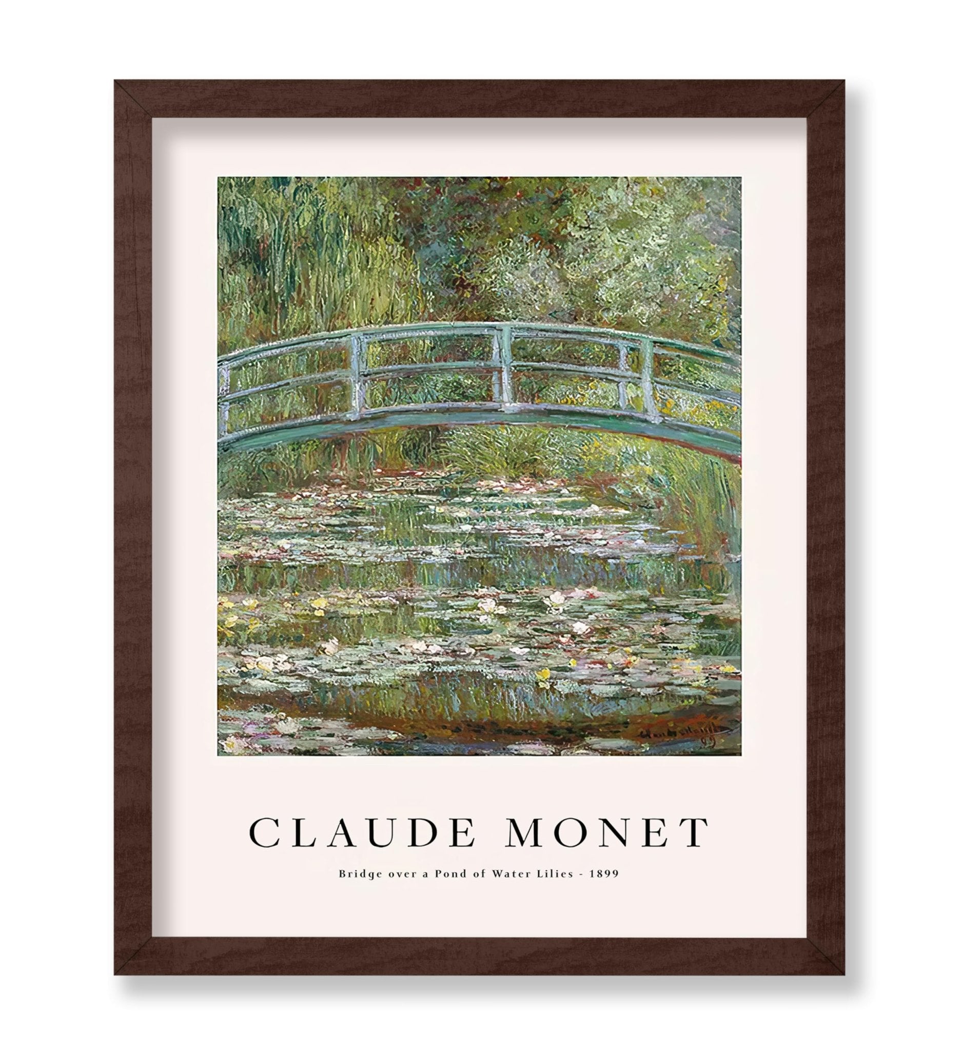 Claude Monet - Bridge Over A Pond of Water Lilies
