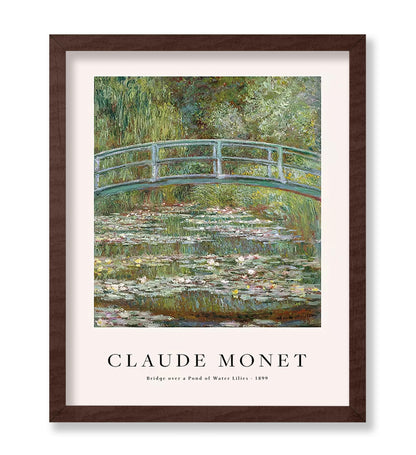 Claude Monet - Bridge Over A Pond of Water Lilies
