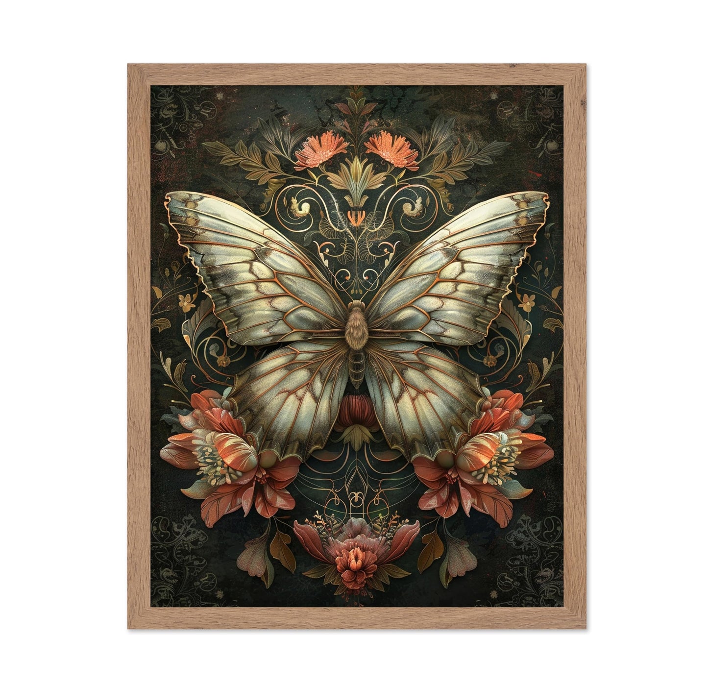 Butterfly & Flowers No1