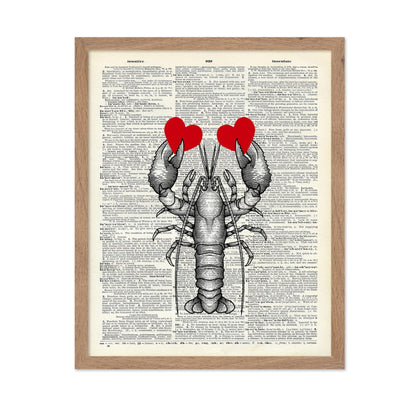 Lobster with Red Hearts