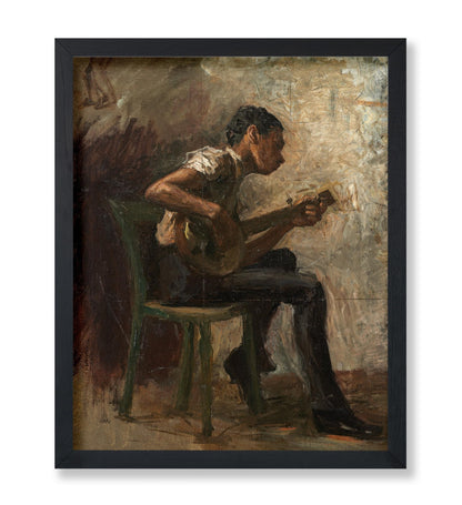 Boy Playing Banjo