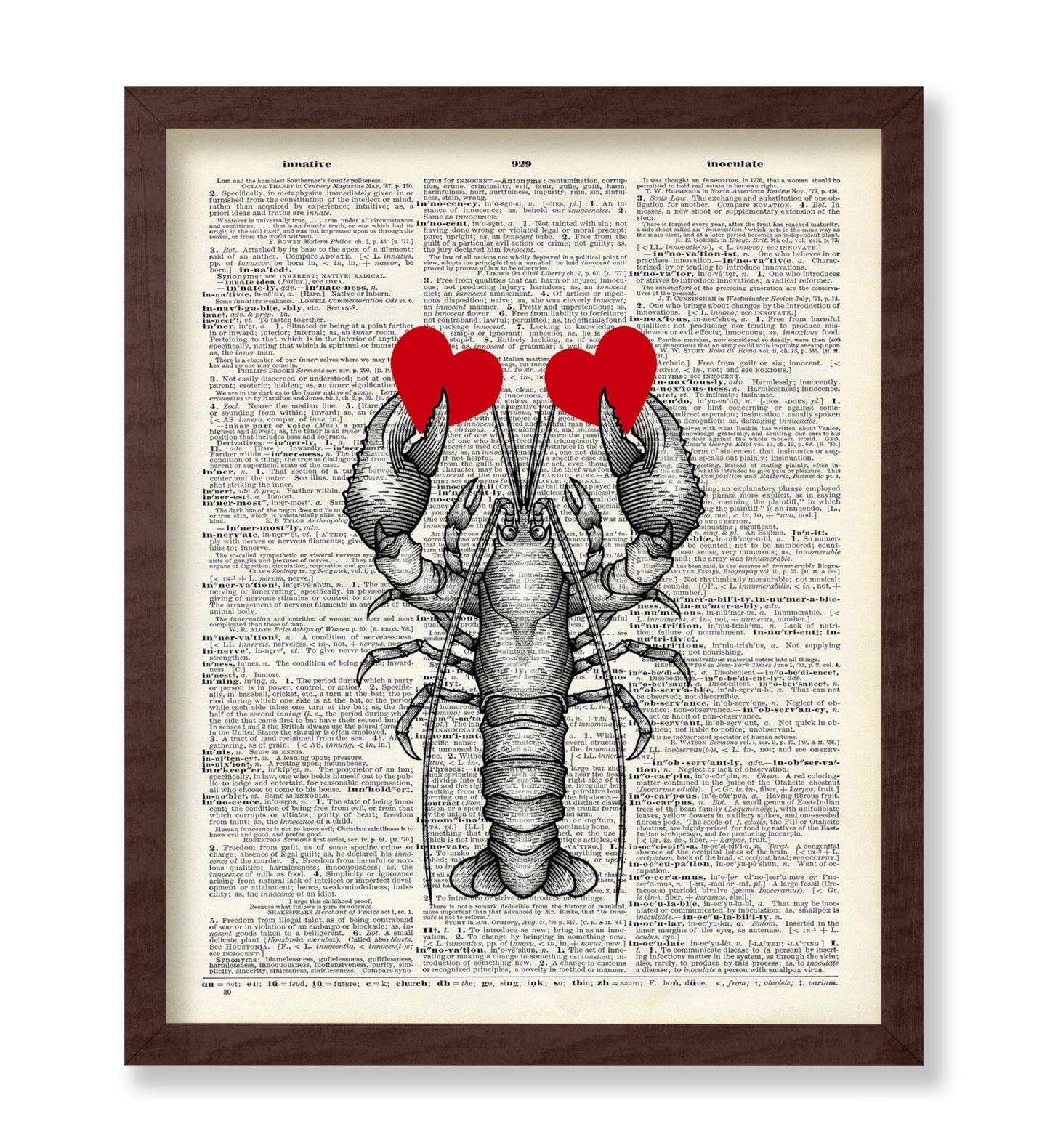 Lobster with Red Hearts