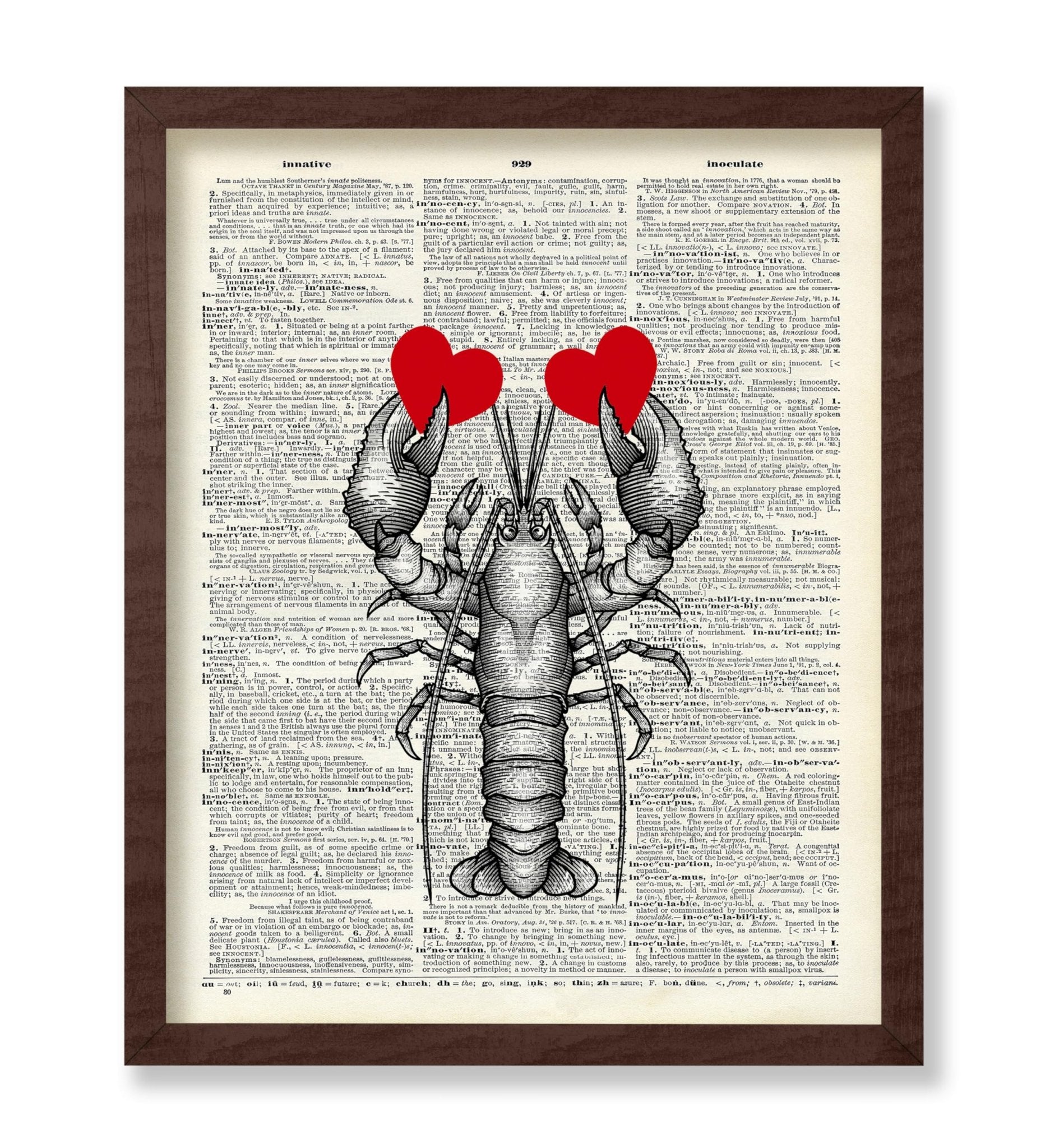 Lobster with Red Hearts