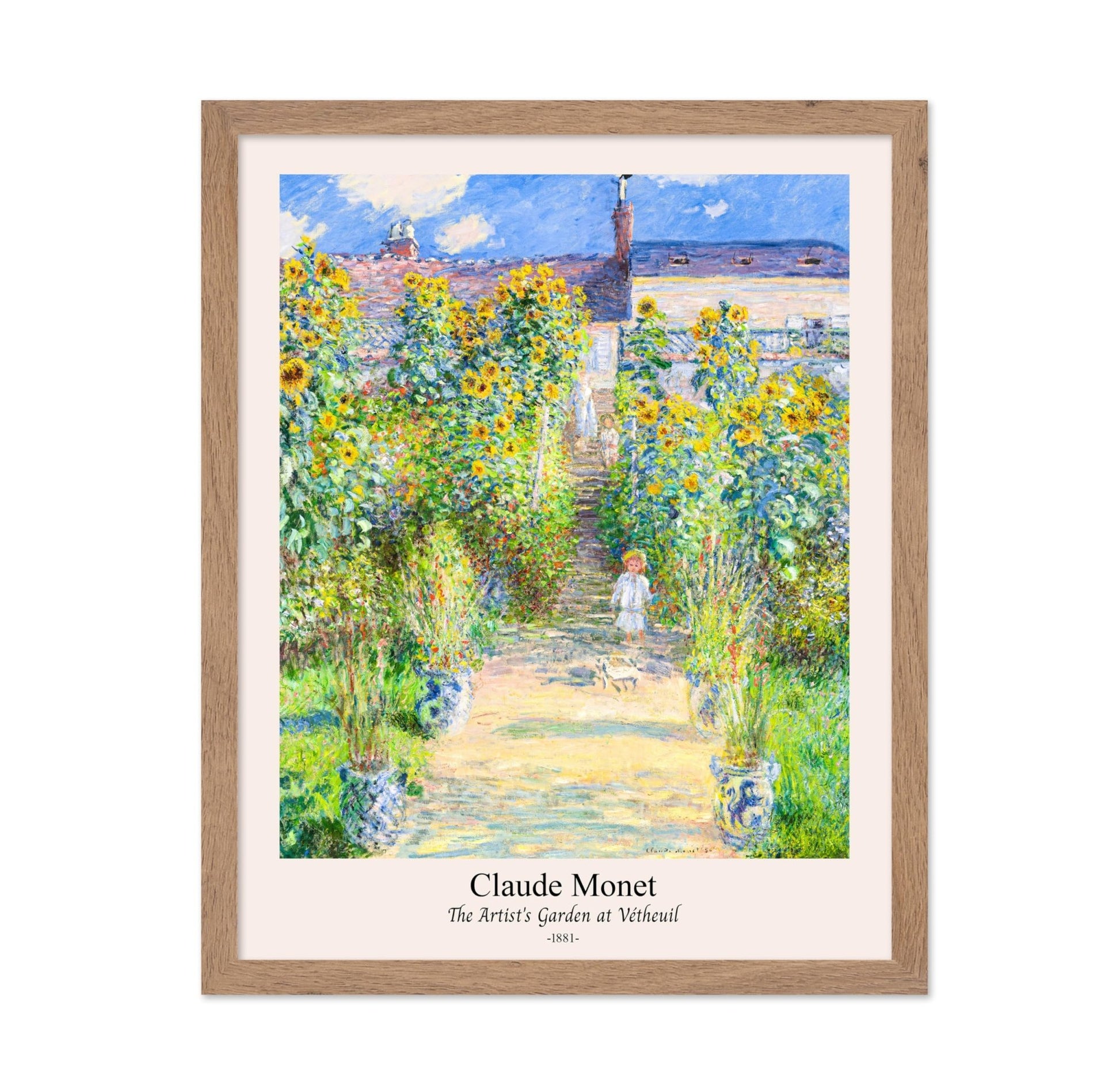 Claude Monet - Artist's Garden at Vetheuil No1
