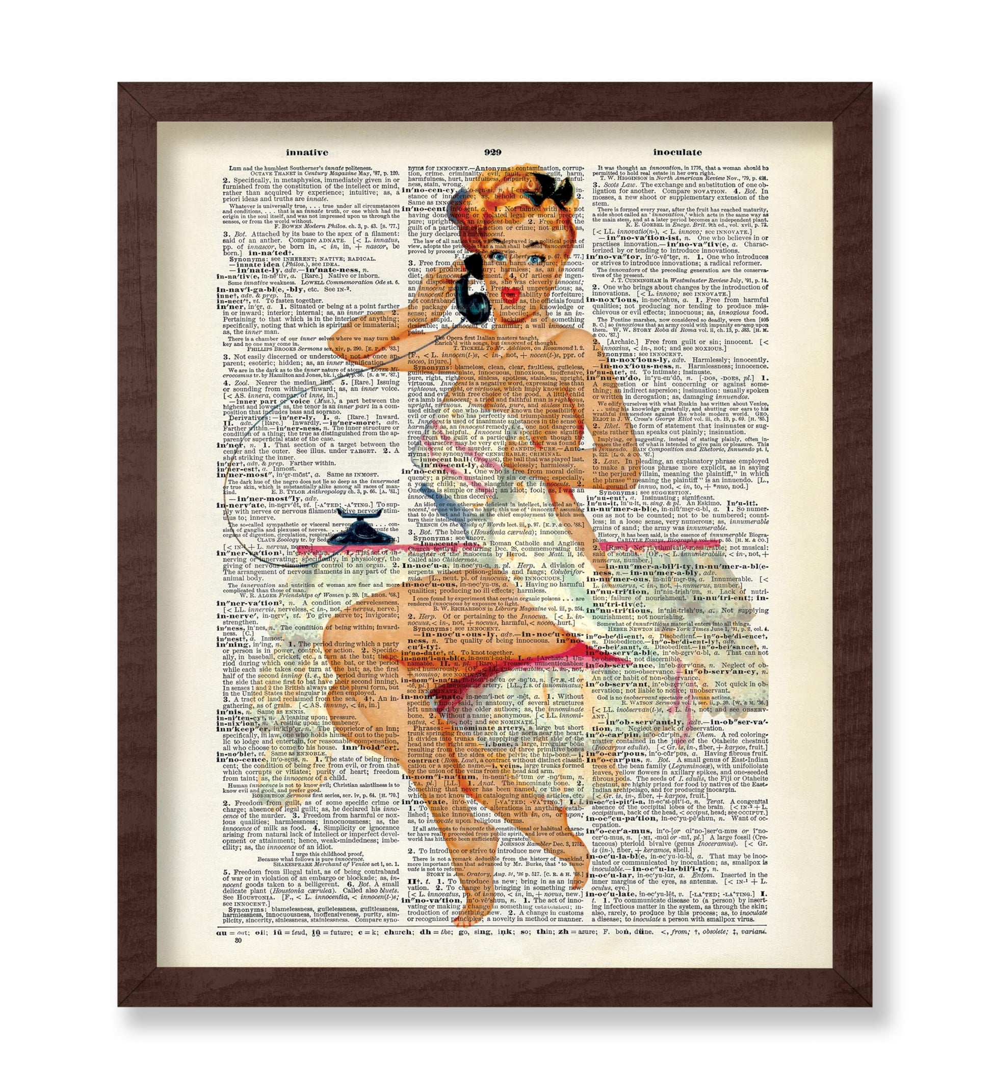 Pin-Up Girl on Telephone