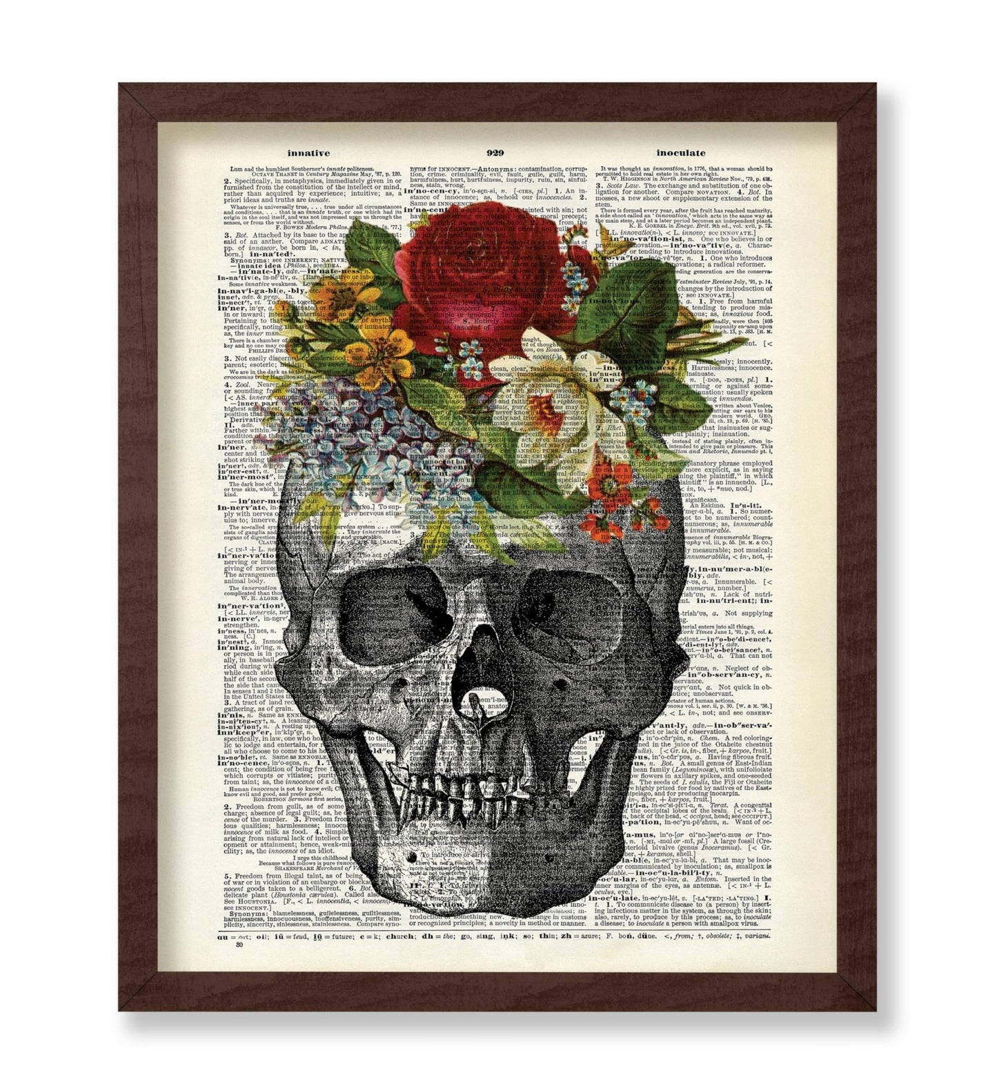 Skull with Flowers