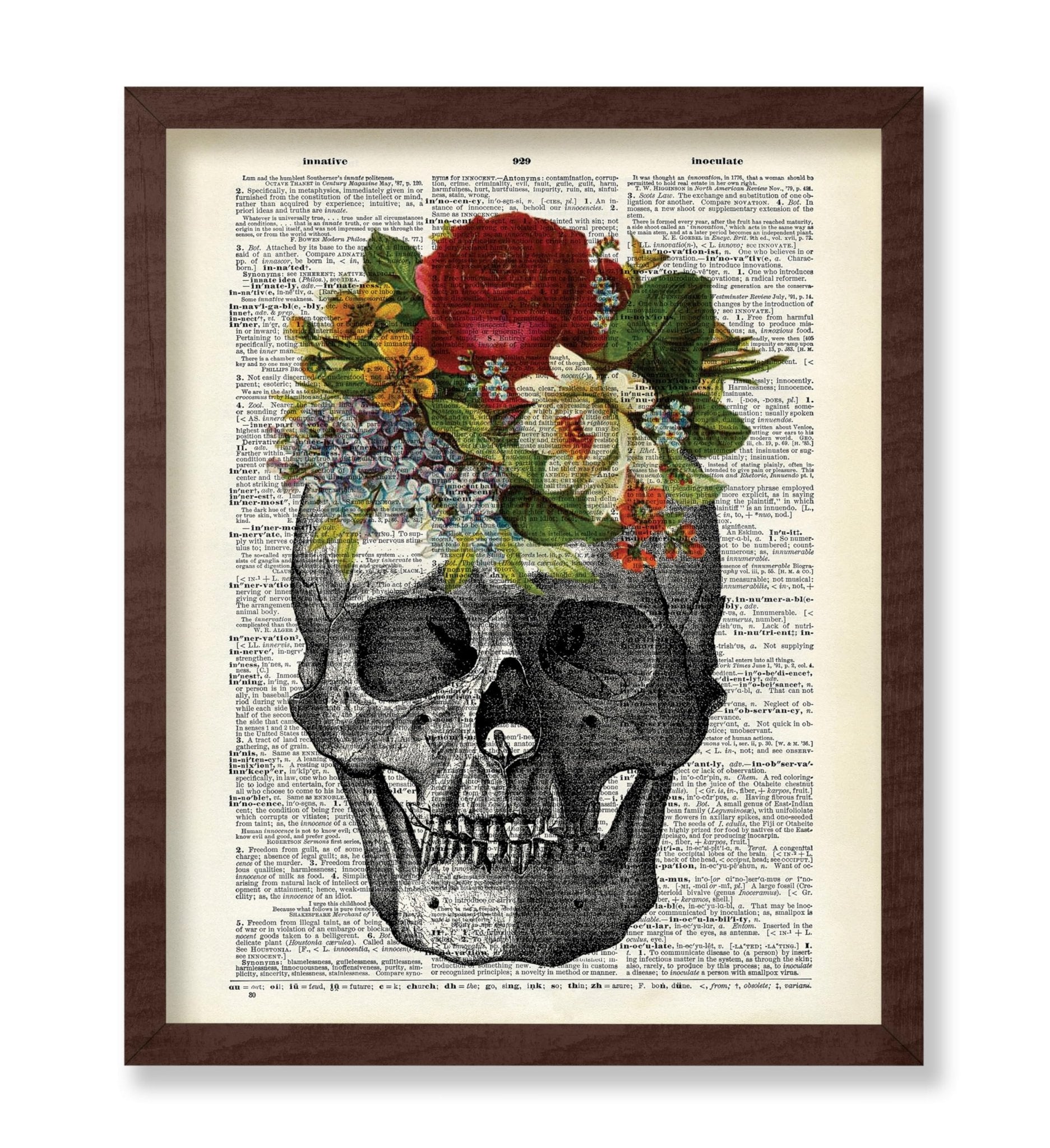 Skull with Flowers