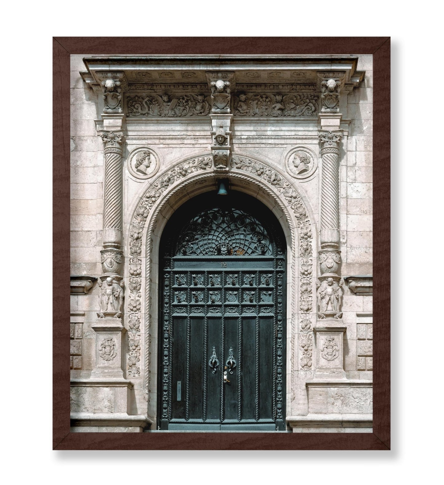 Red Limestone Decorated Gate
