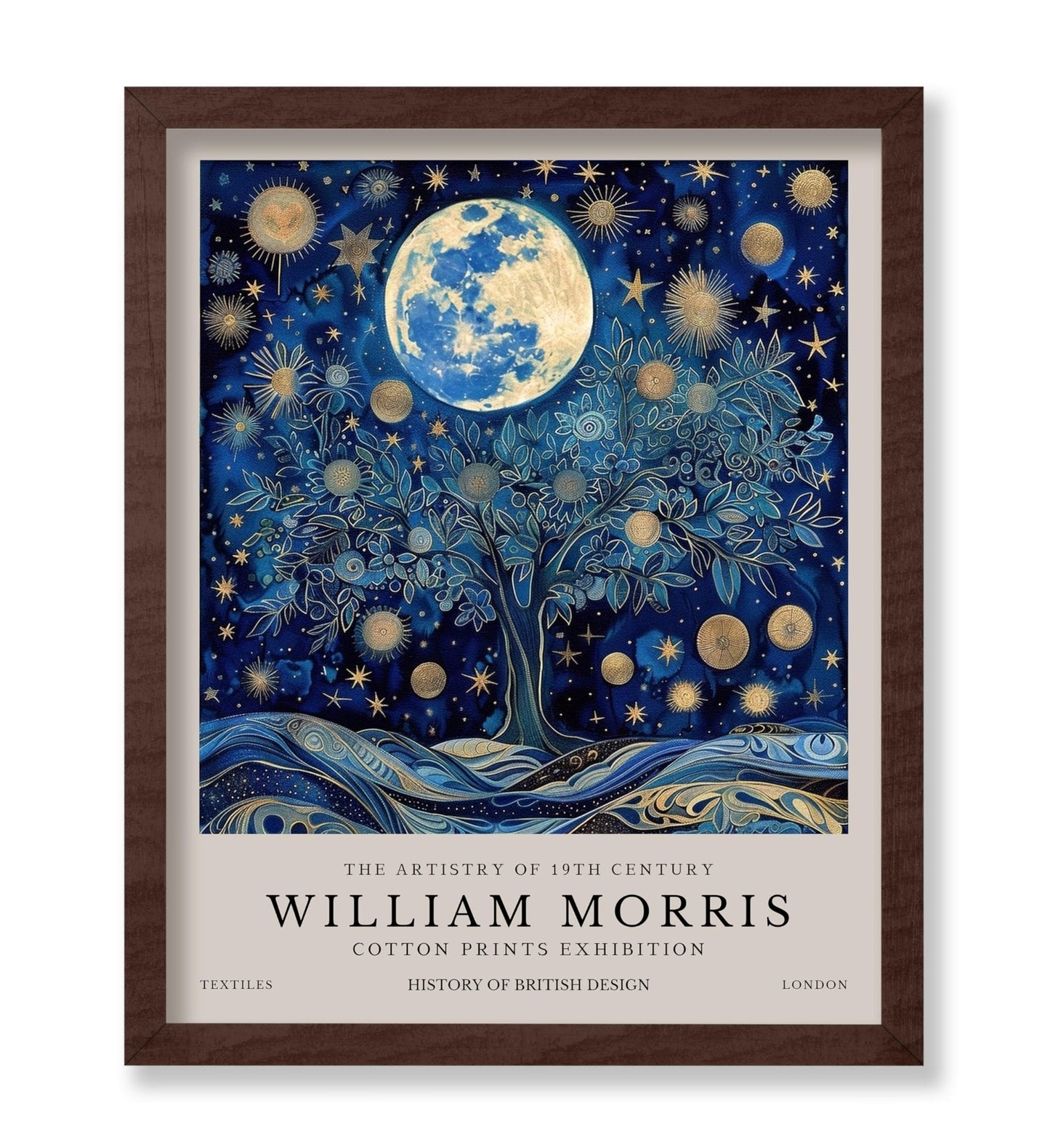 William Morris - Moon & Stars No5