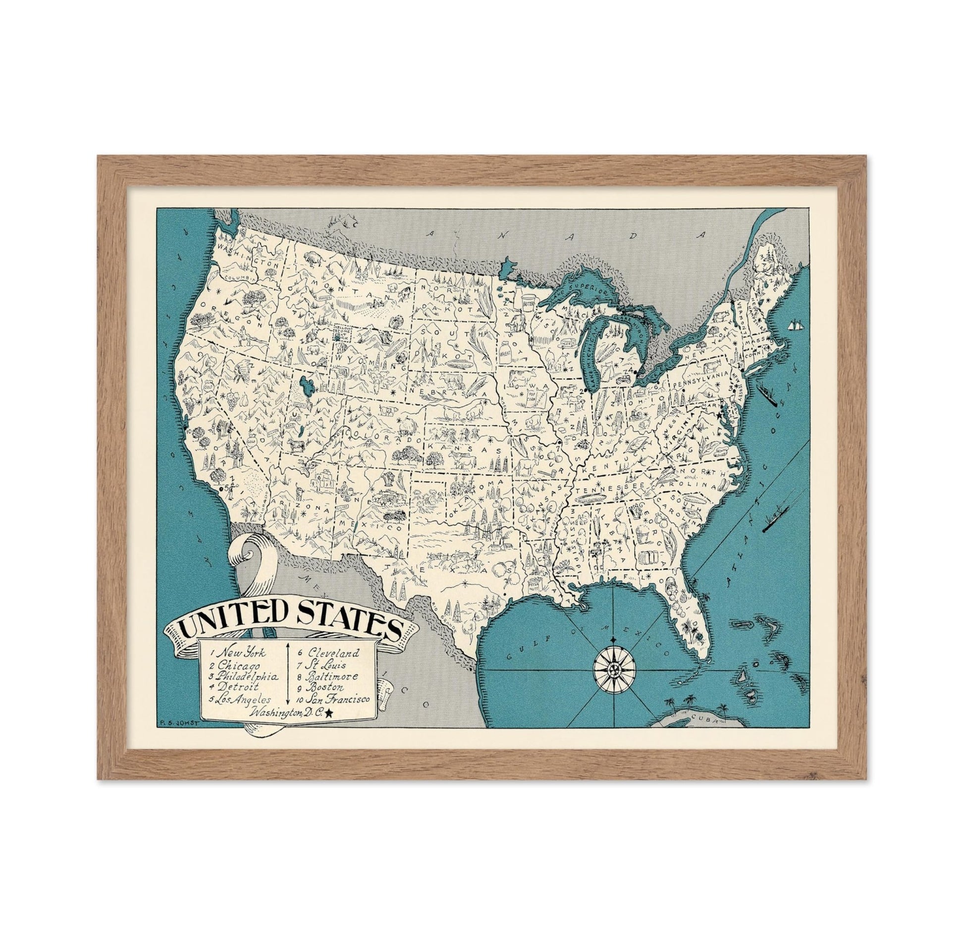 United States Pictorial Map