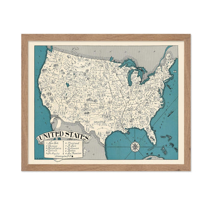 United States Pictorial Map