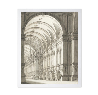 Vaulted Hall with Candelabra