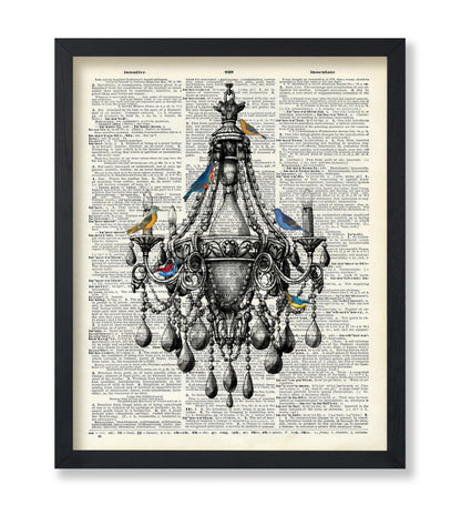 Hummingbirds on Chandelier