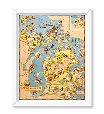 Michigan Pictorial Map No1