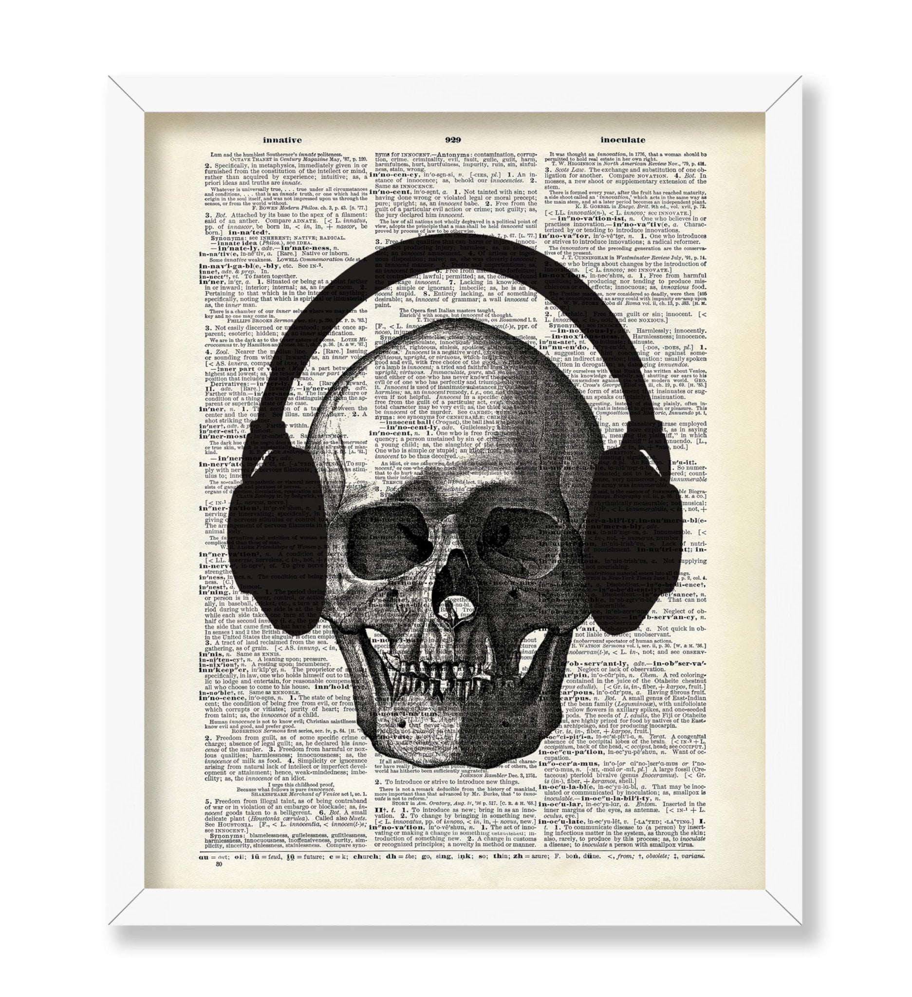 Skull with Headphones