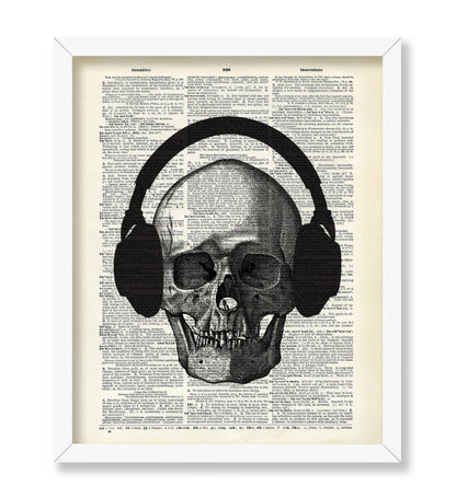 Skull with Headphones
