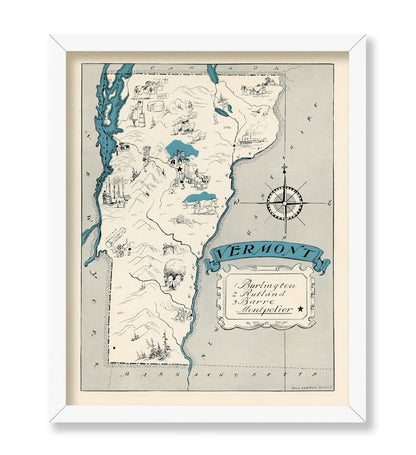Vermont Pictorial Map